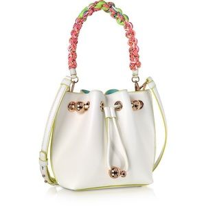 Sophia Webster bucket bag in pebbled leather